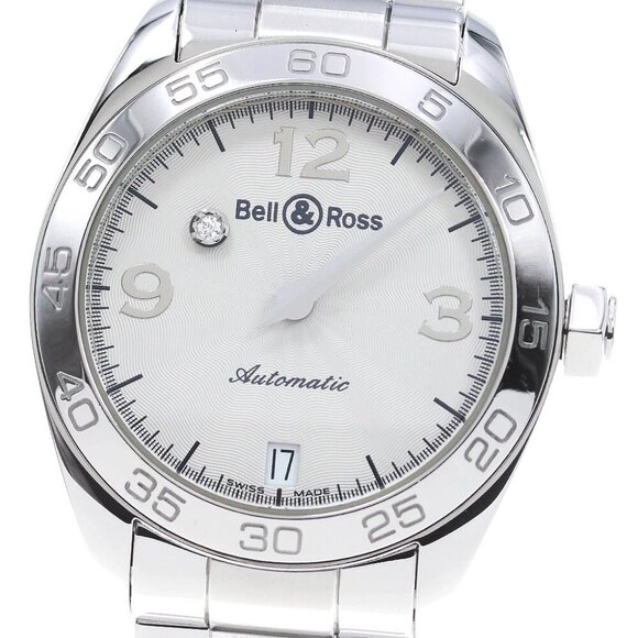 Bell&Ross Mystery diamond 215 Date Silver Dial Automatic Ladies Watch - Picture 1 of 6